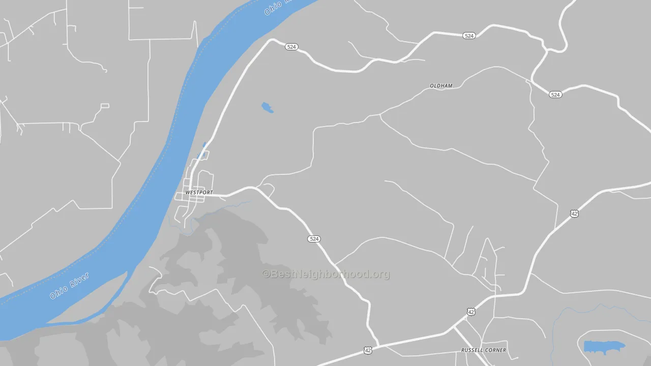 Transit Grade map of Westport, KY