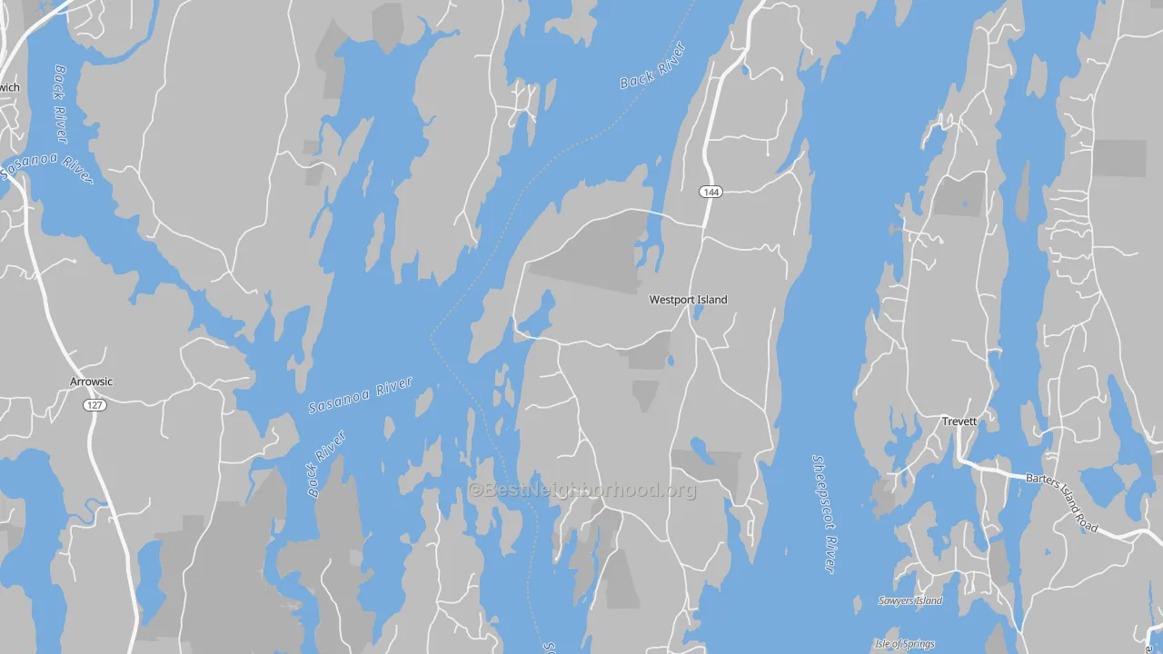 Transit Grade map of Westport, ME