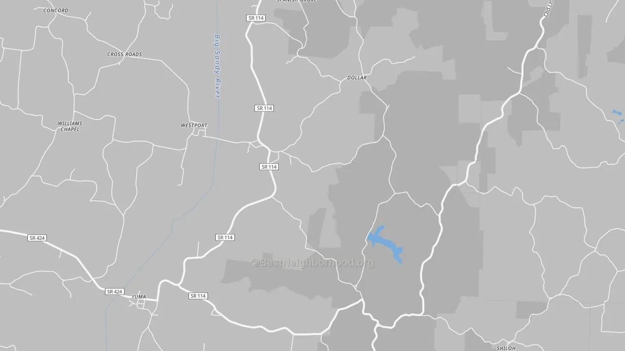 Transit Grade map of Westport, TN
