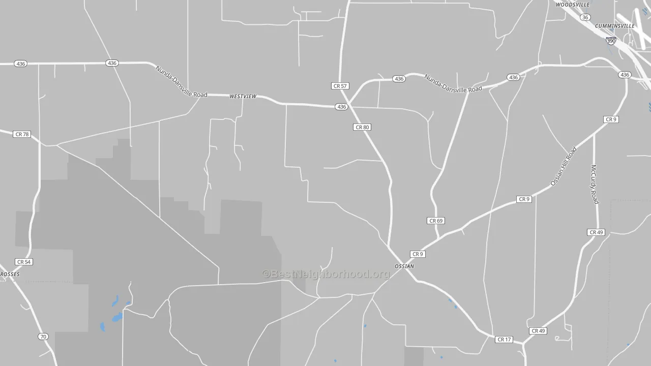 Transit Grade map of Westview, NY