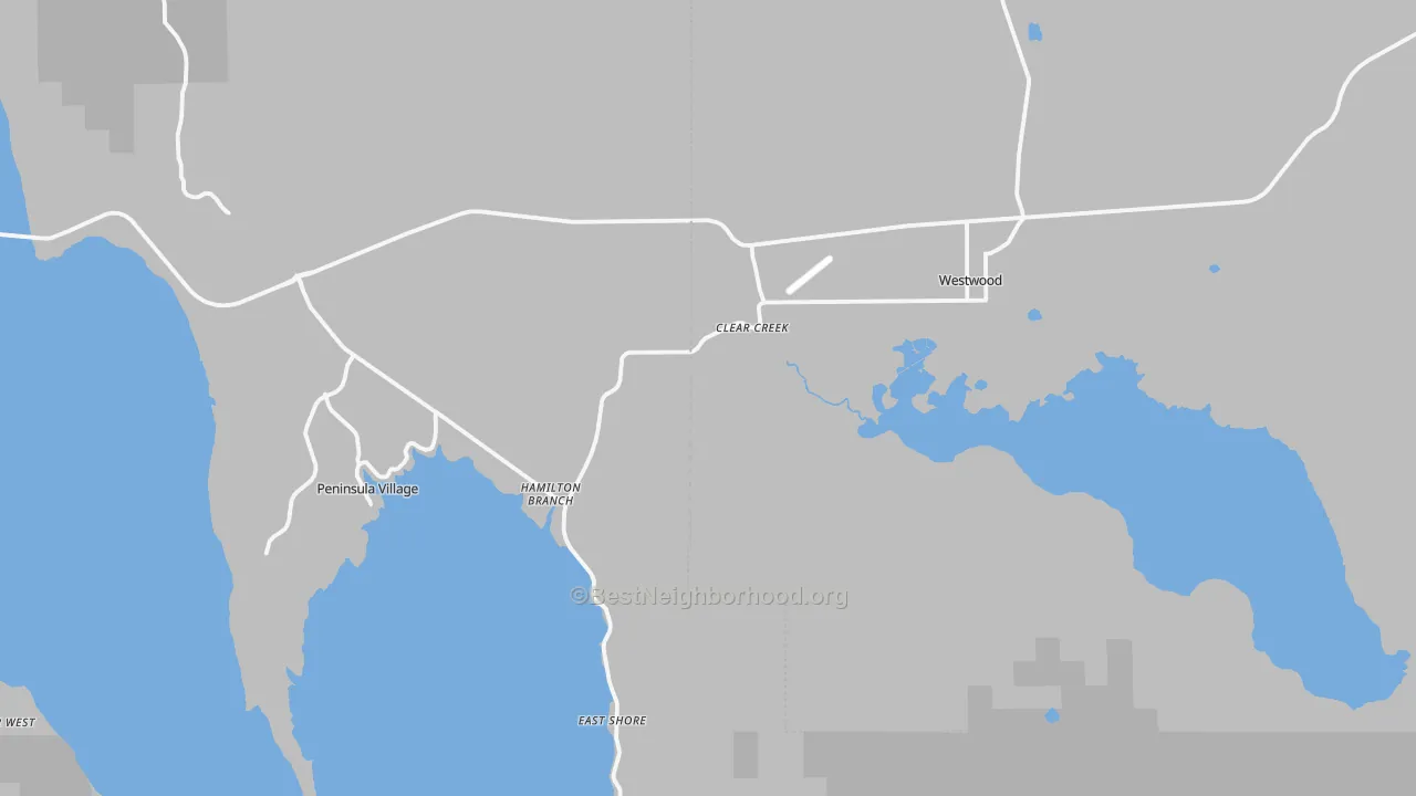 Transit Grade map of Westwood, CA