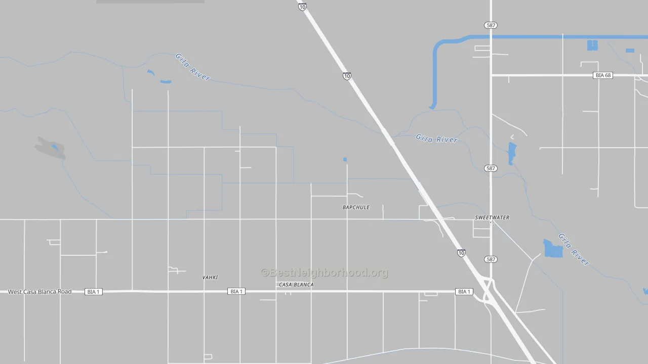 Transit Grade map of Wet Camp Village, AZ