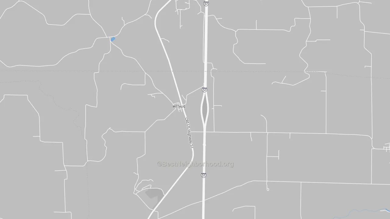 Transit Grade map of Wetaug, IL