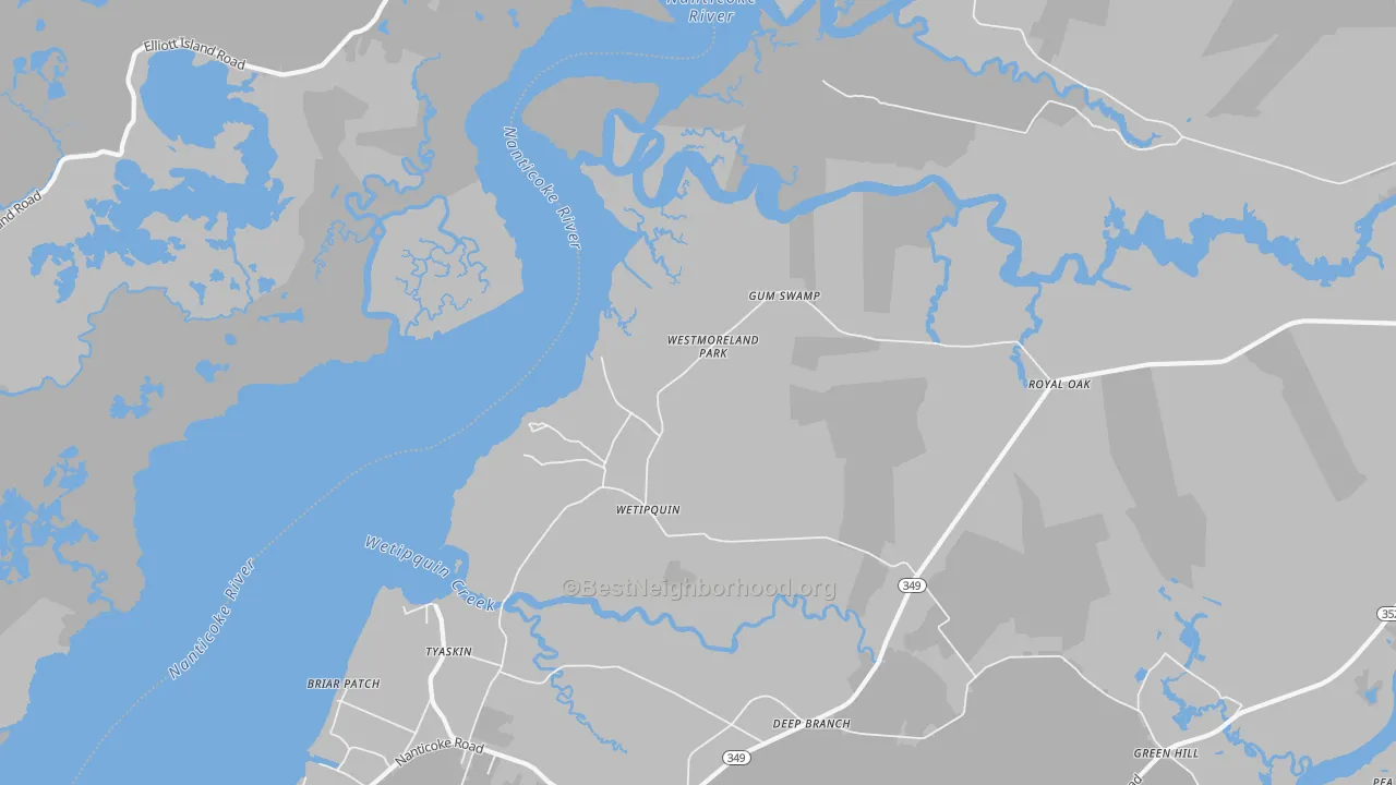 Transit Grade map of Wetipquin, MD