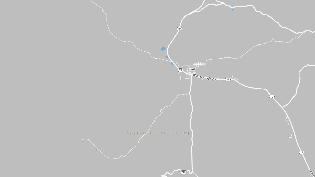 Transit Grade map of Wetmore, OR