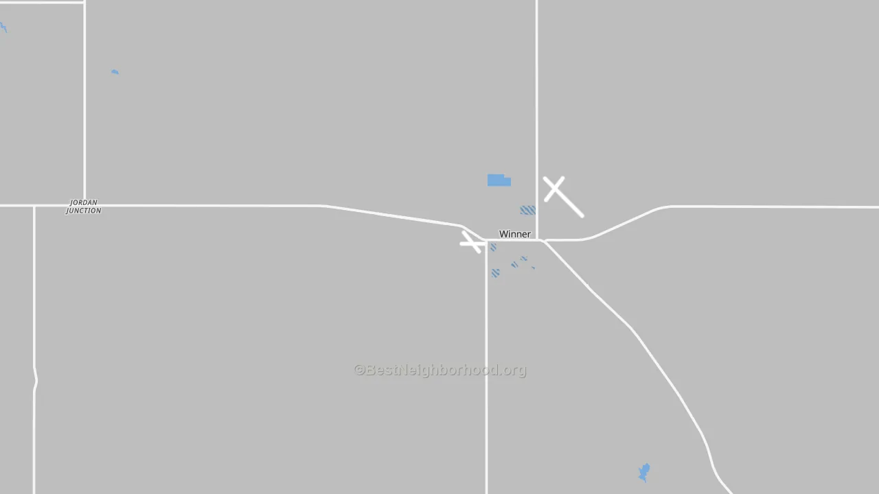 Transit Grade map of Wewela, SD