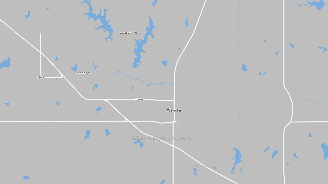 Transit Grade map of Wewoka, OK