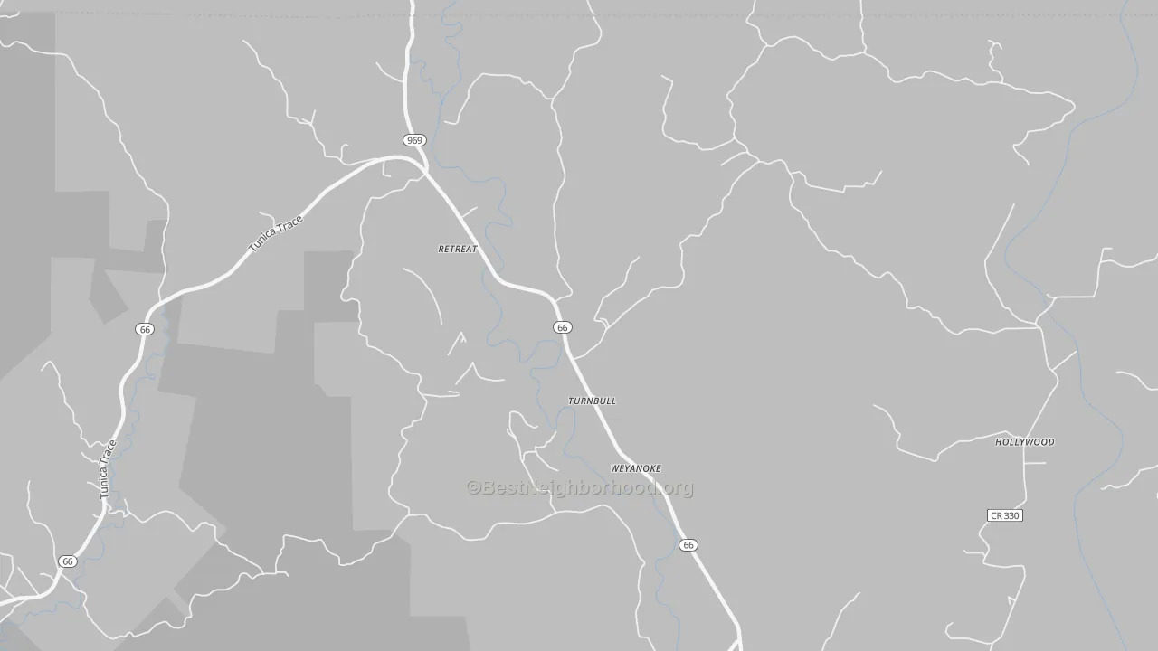 Transit Grade map of Weyanoke, LA