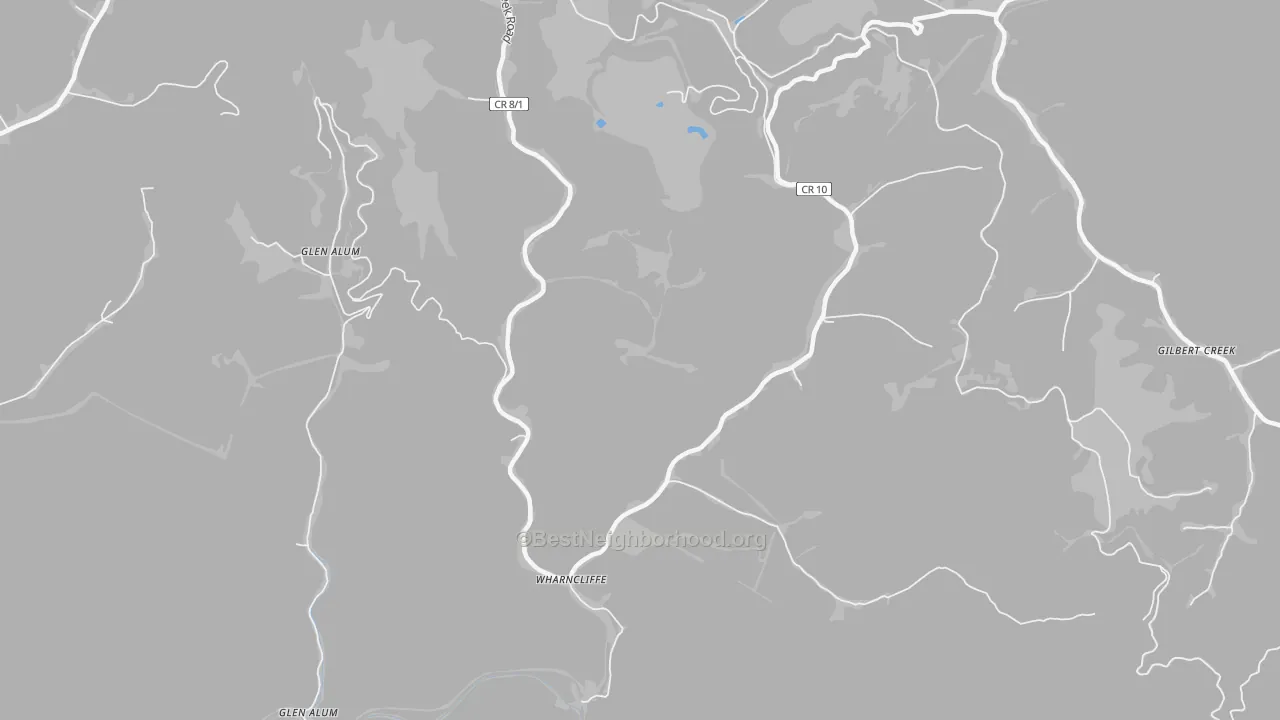 Transit Grade map of Wharncliffe, WV
