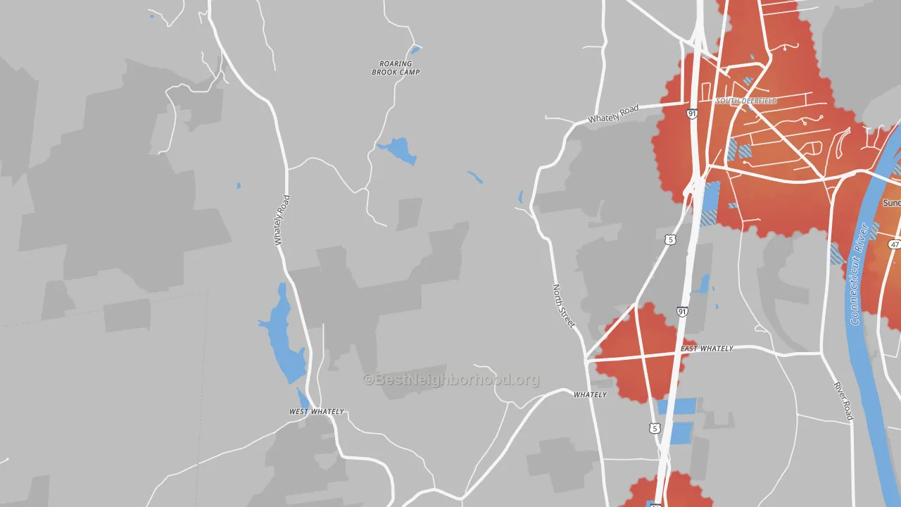Transit Grade map of Whately, MA