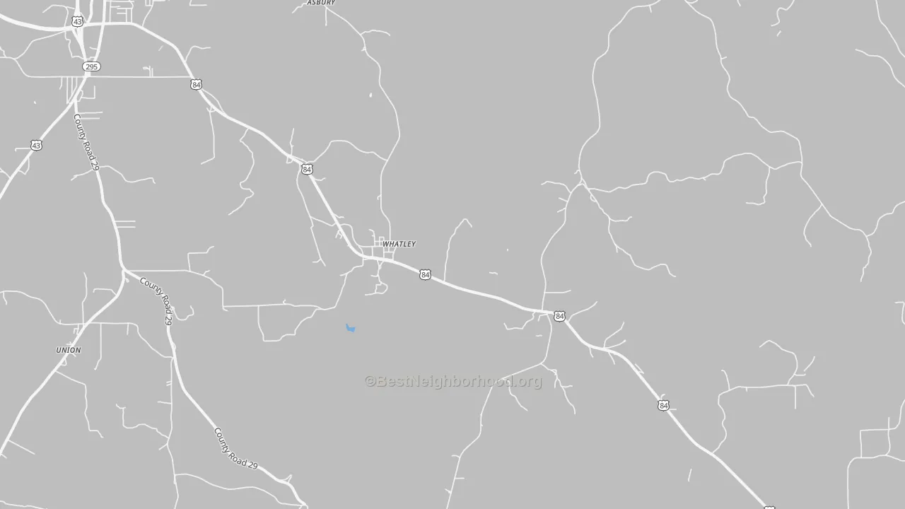 Transit Grade map of Whatley, AL