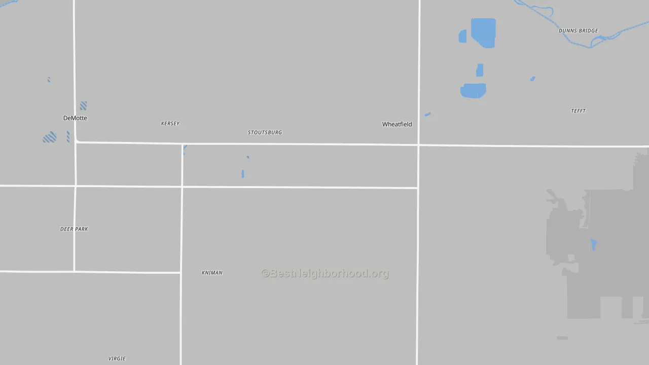 Transit Grade map of Wheatfield, IN