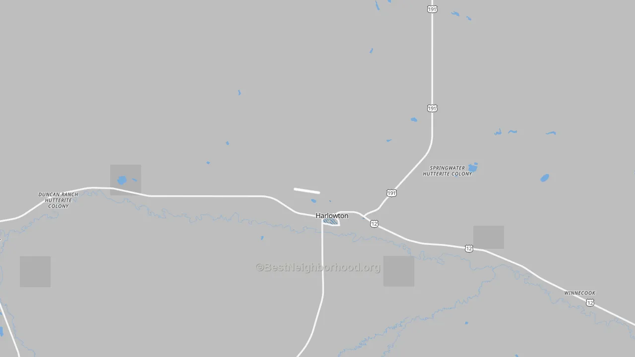 Transit Grade map of Wheatland County, MT