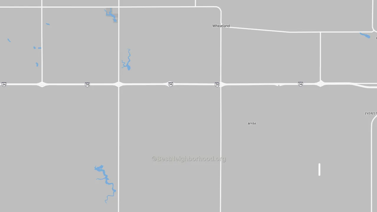 Transit Grade map of Wheatland, ND