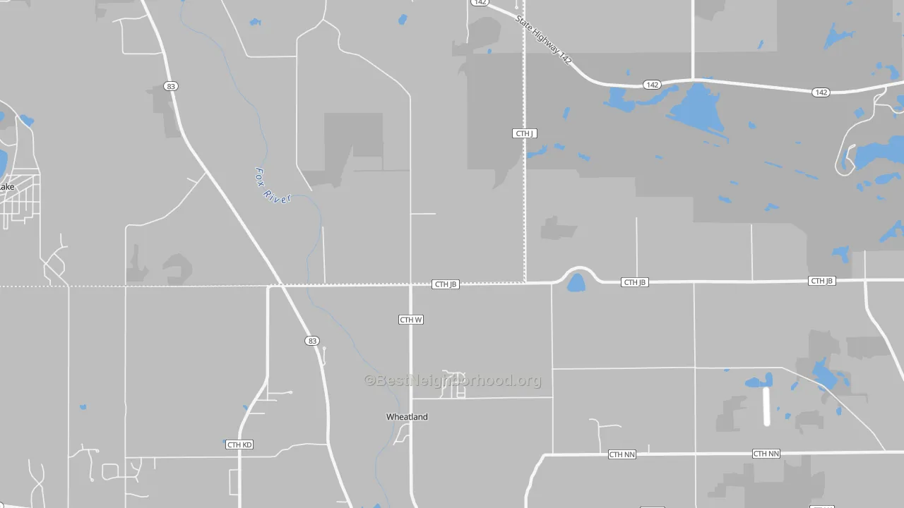 Transit Grade map of Wheatland, WI