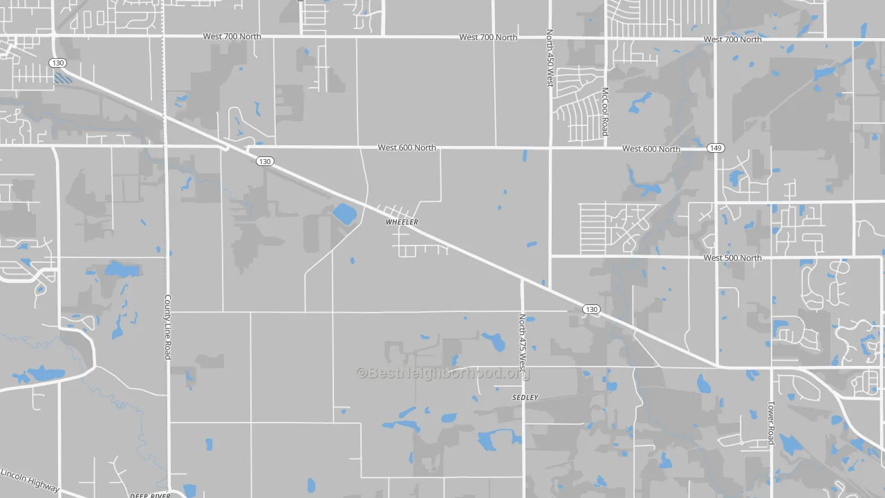 Transit Grade map of Wheeler, IN