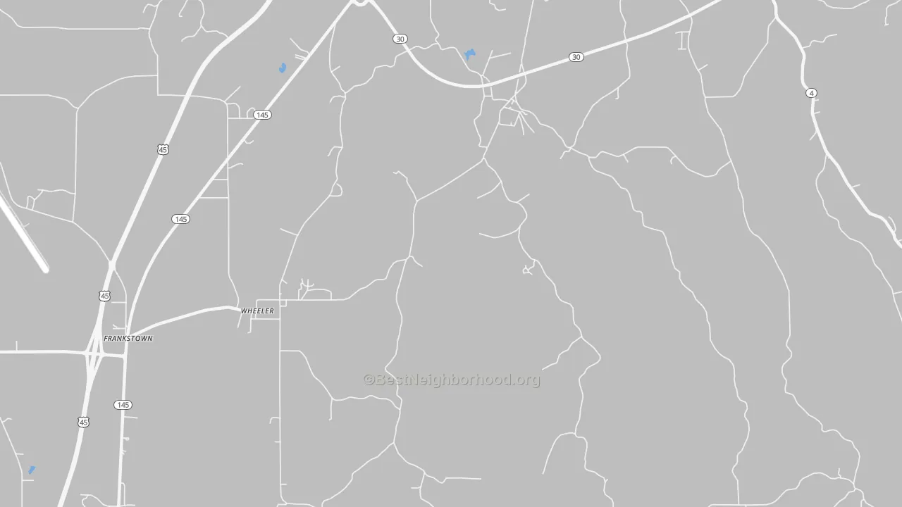 Transit Grade map of Wheeler, MS