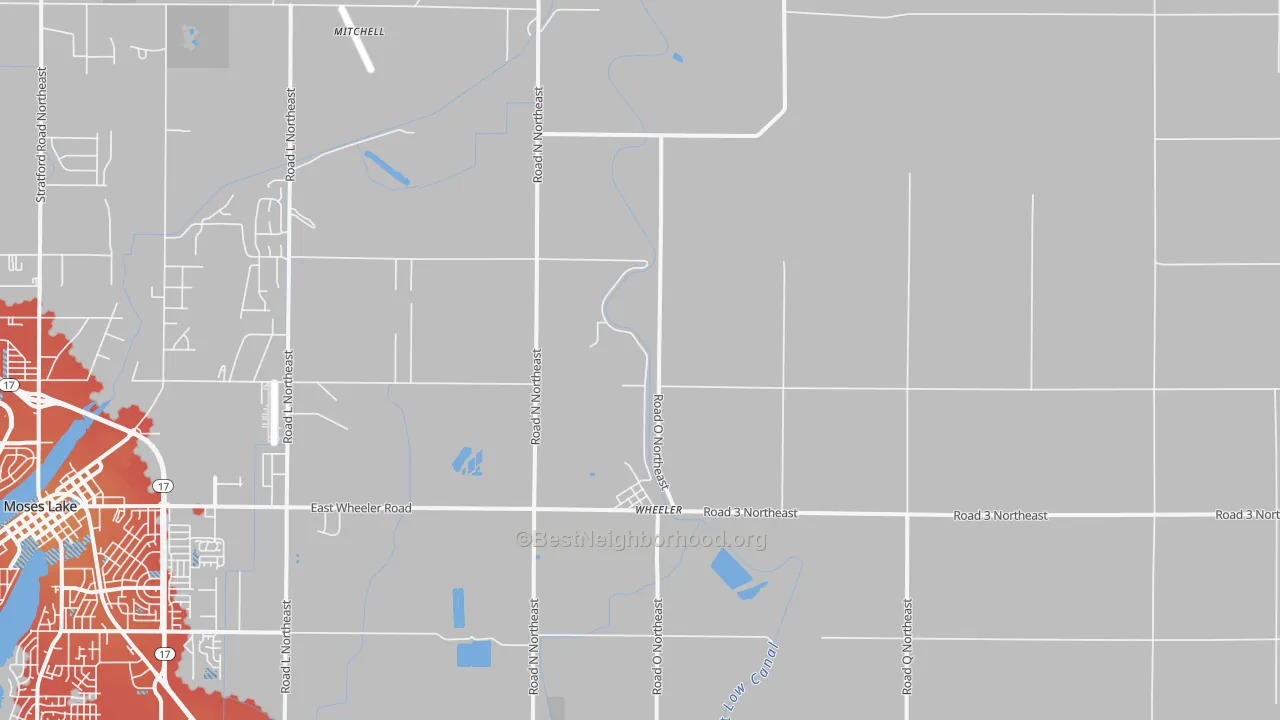 Transit Grade map of Wheeler, WA
