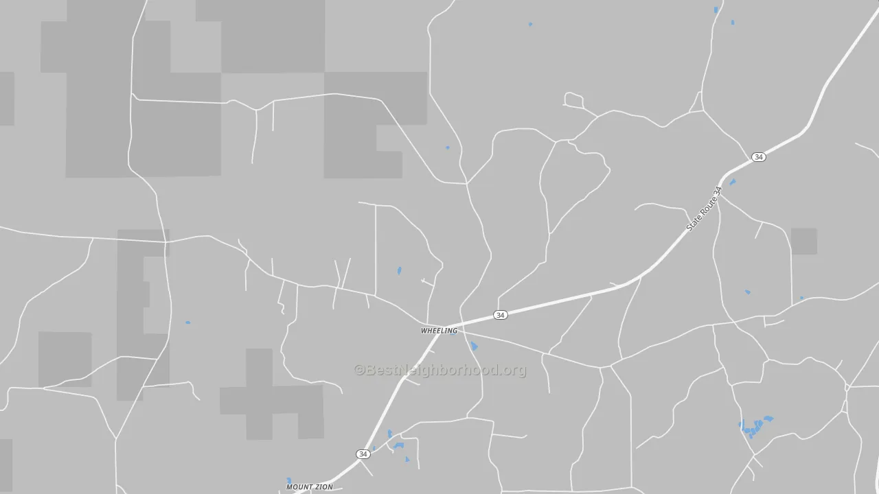 Transit Grade map of Wheeling, LA