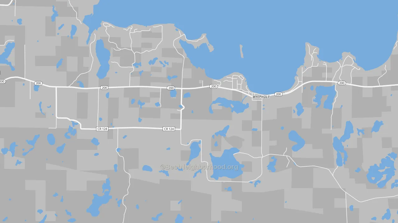 Transit Grade map of Whipholt, MN
