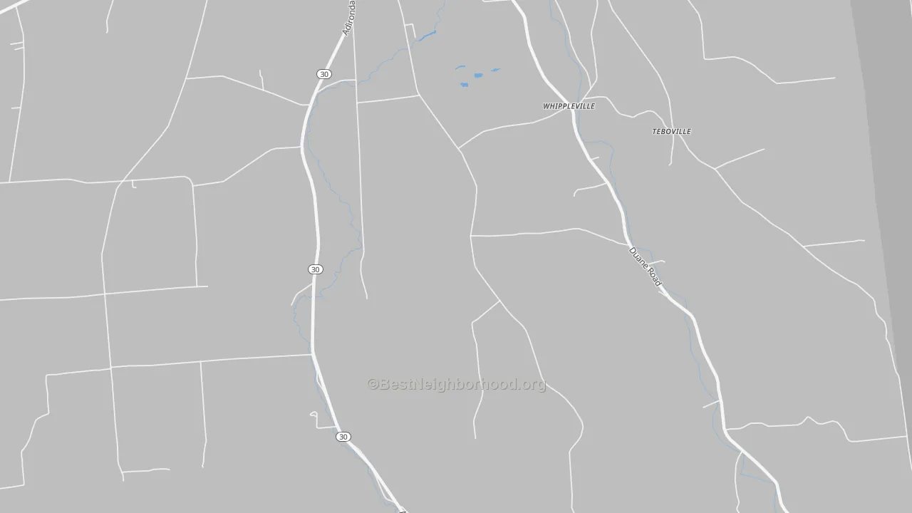 Transit Grade map of Whippleville, NY