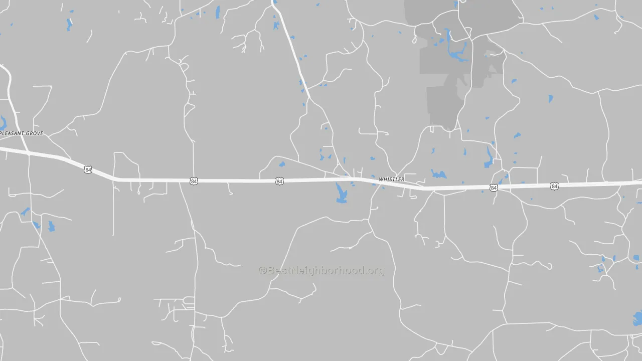Transit Grade map of Whistler, MS