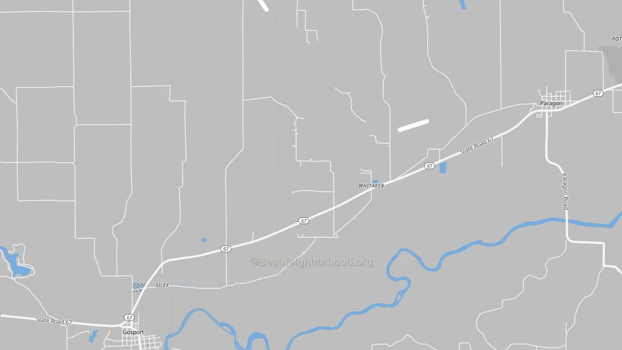 Transit Grade map of Whitaker, IN