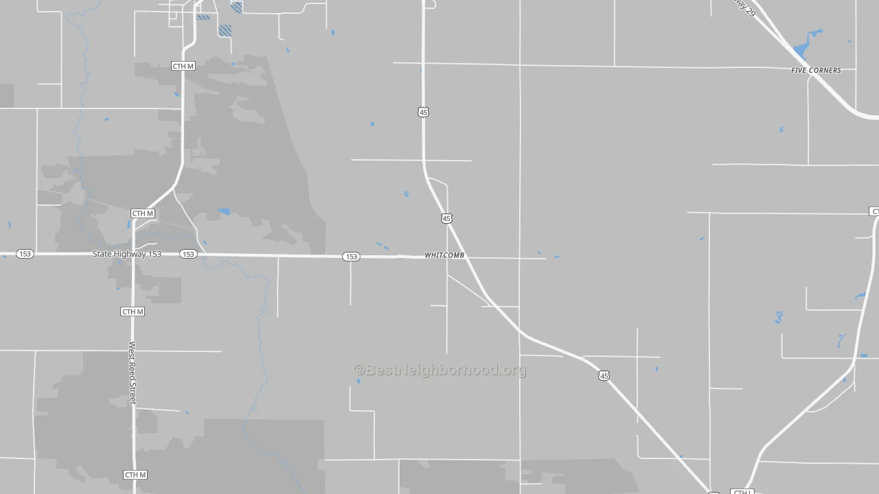 Transit Grade map of Whitcomb, WI