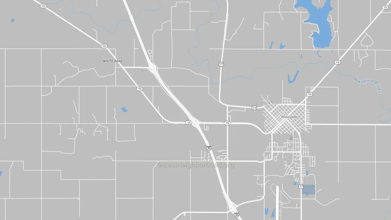 Transit Grade map of White Bead, OK