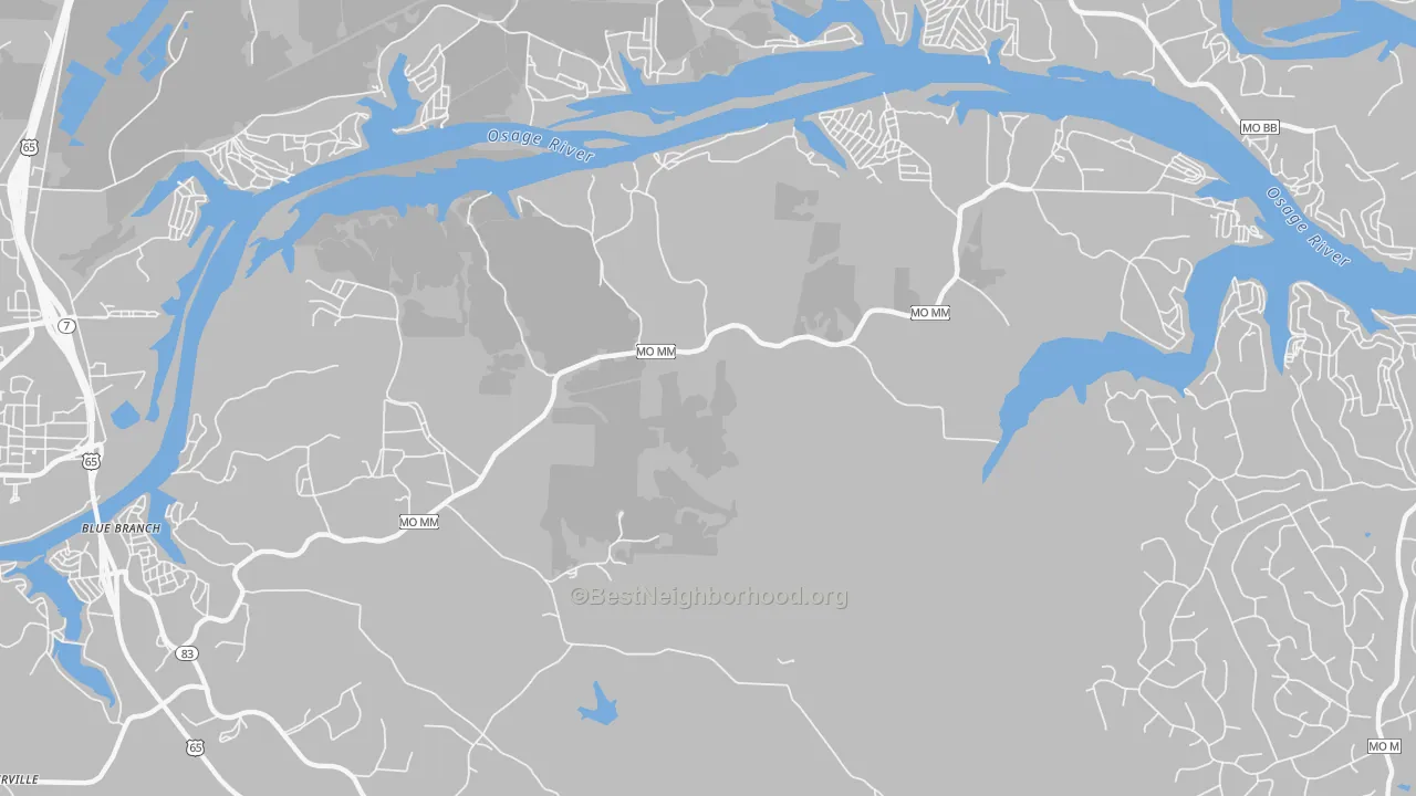 Transit Grade map of White Branch, MO