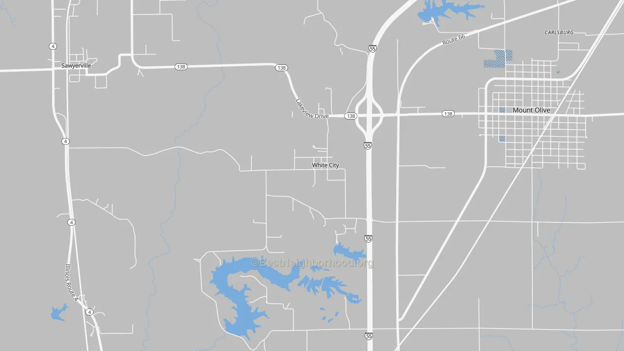 Transit Grade map of White City, IL
