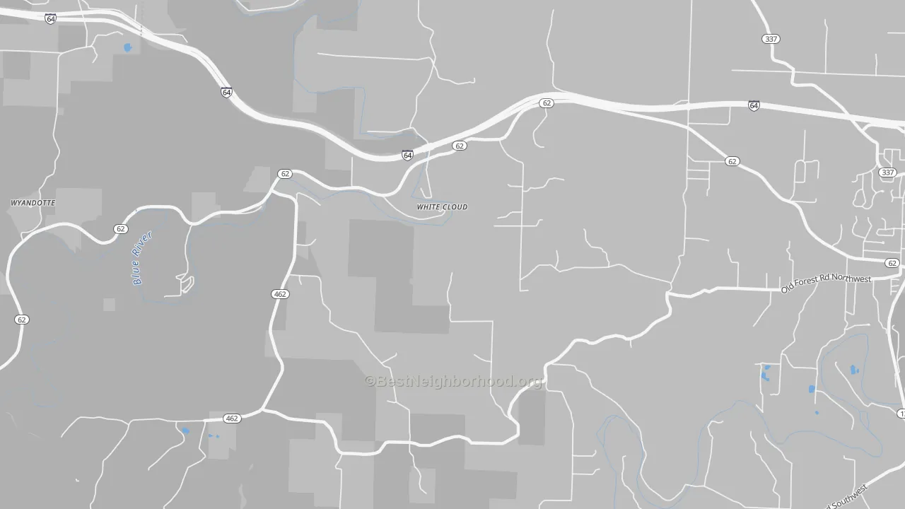 Transit Grade map of White Cloud, IN