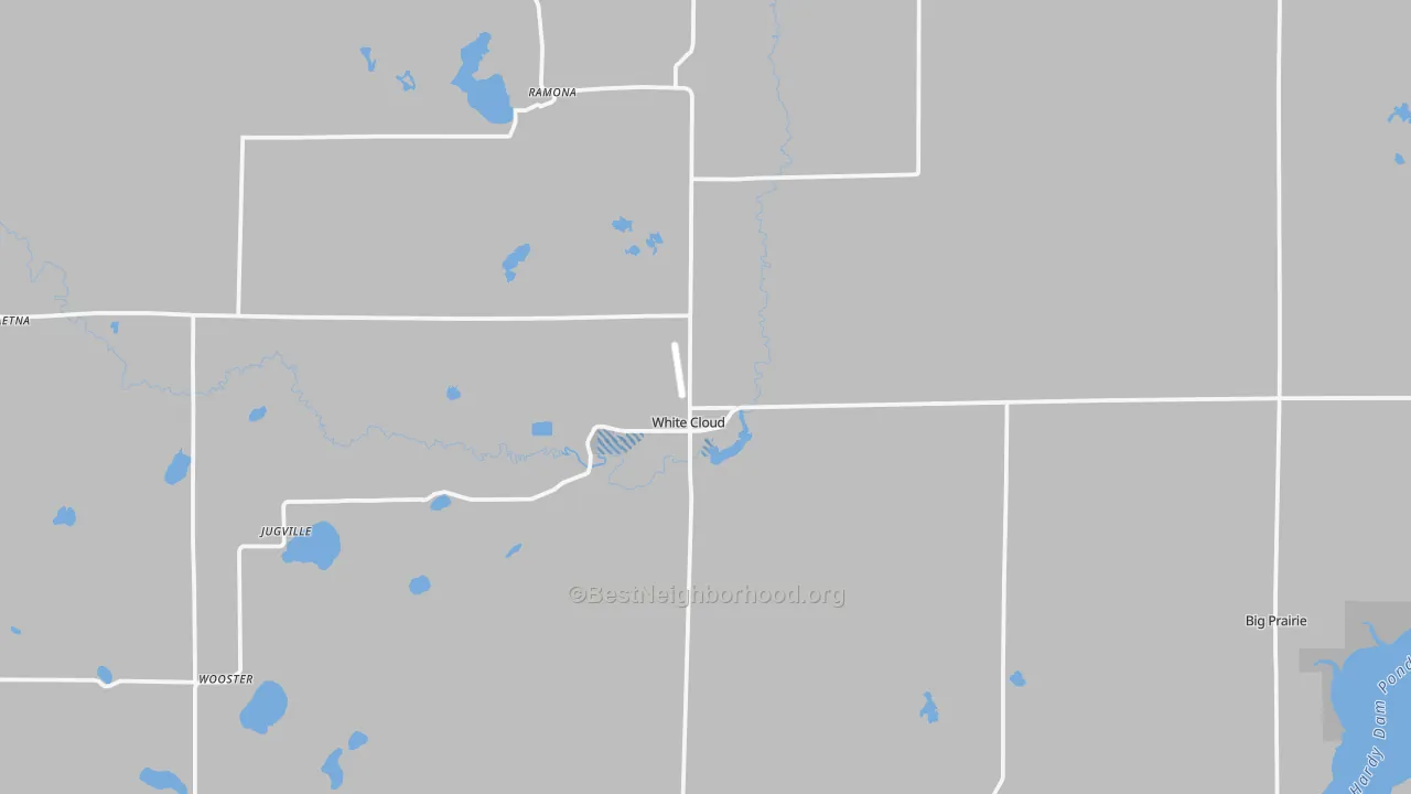 Transit Grade map of White Cloud, MI