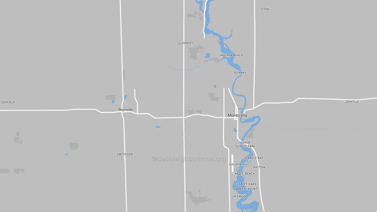 Transit Grade map of White County, IN