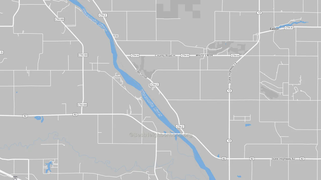 Transit Grade map of White Creek, WI