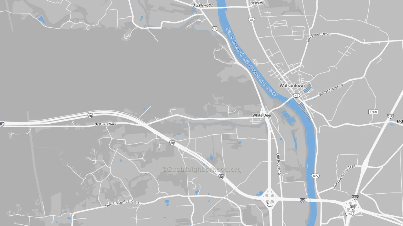 Transit Grade map of White Deer, PA