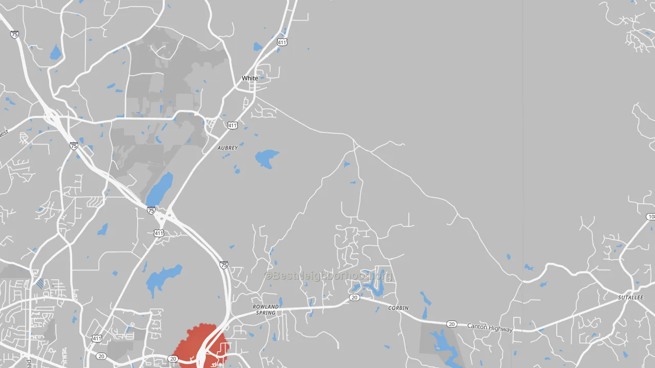 Transit Grade map of White, GA