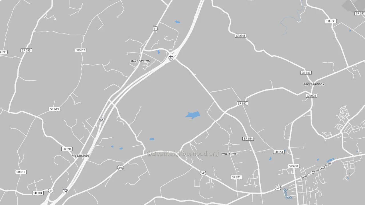 Transit Grade map of White Hill, VA