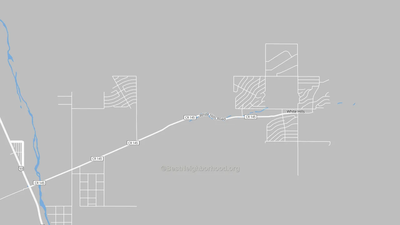 Transit Grade map of White Hills, AZ