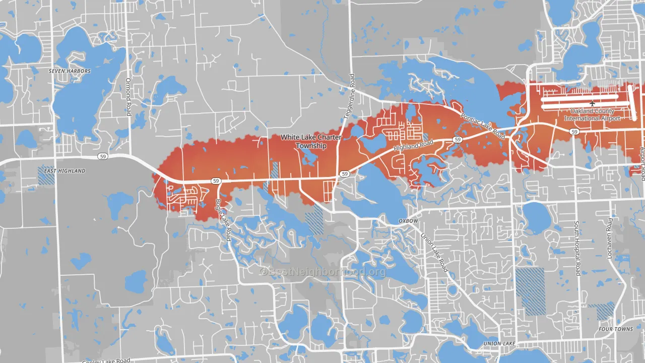 Transit Grade map of White Lake, MI