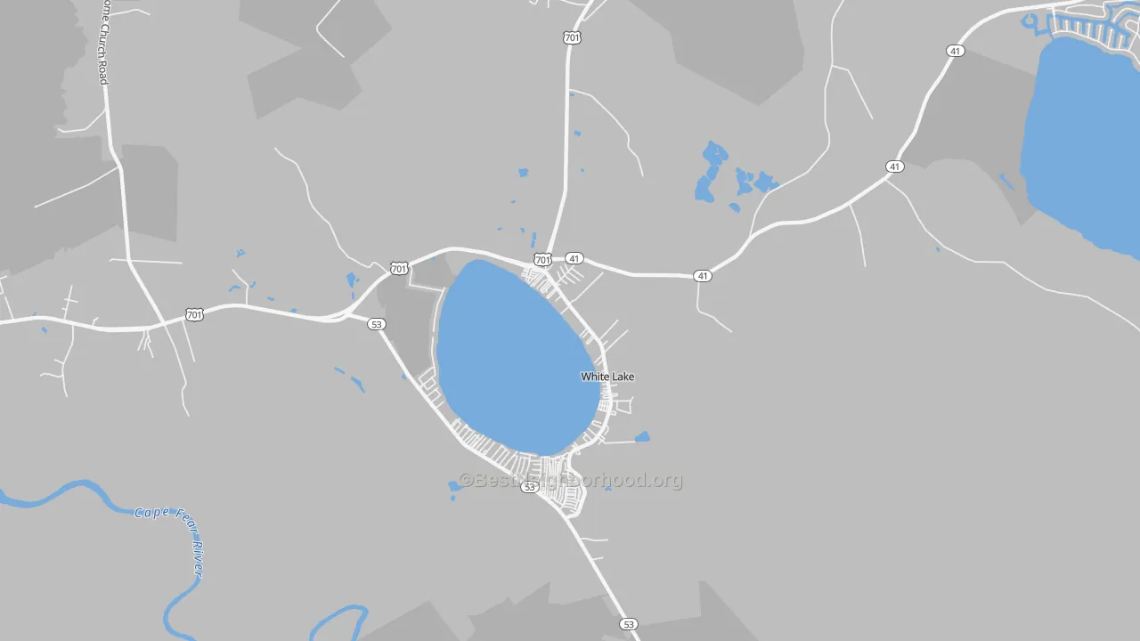 Transit Grade map of White Lake, NC