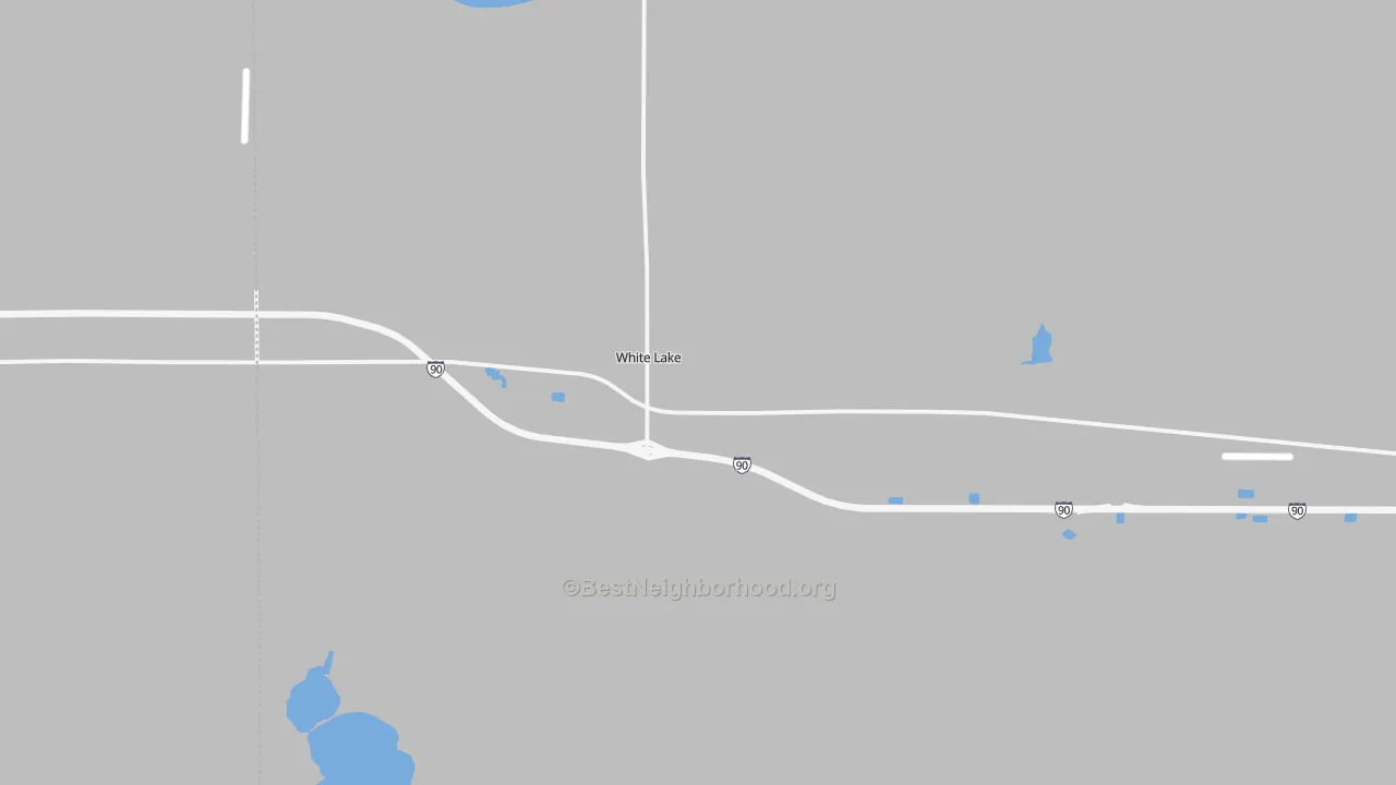 Transit Grade map of White Lake, SD