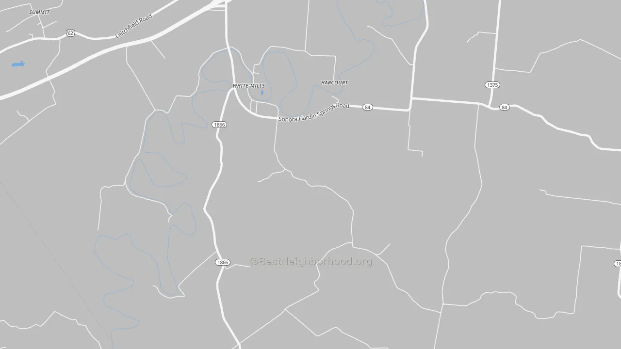 Transit Grade map of White Mills, KY