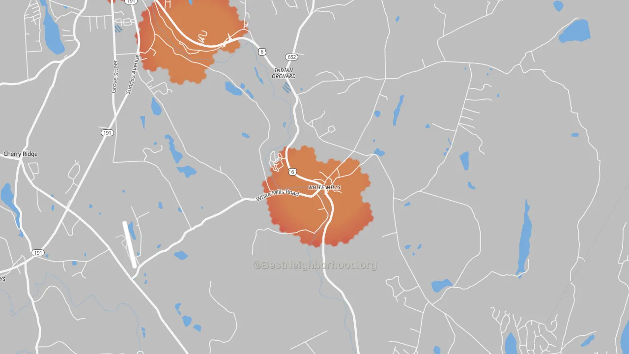 Transit Grade map of White Mills, PA