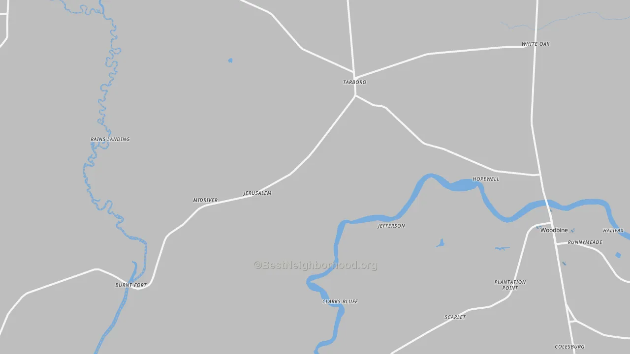 Transit Grade map of White Oak, GA