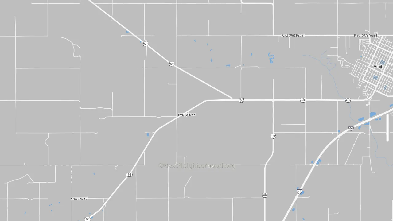 Transit Grade map of White Oak, OK