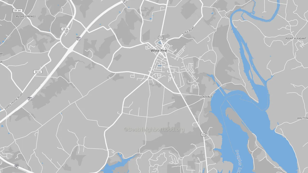 Transit Grade map of White Pine, TN