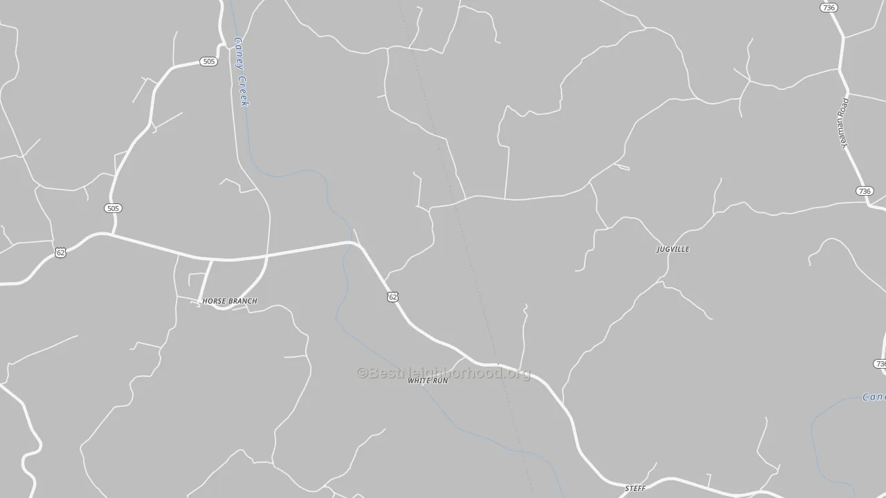 Transit Grade map of White Run, KY