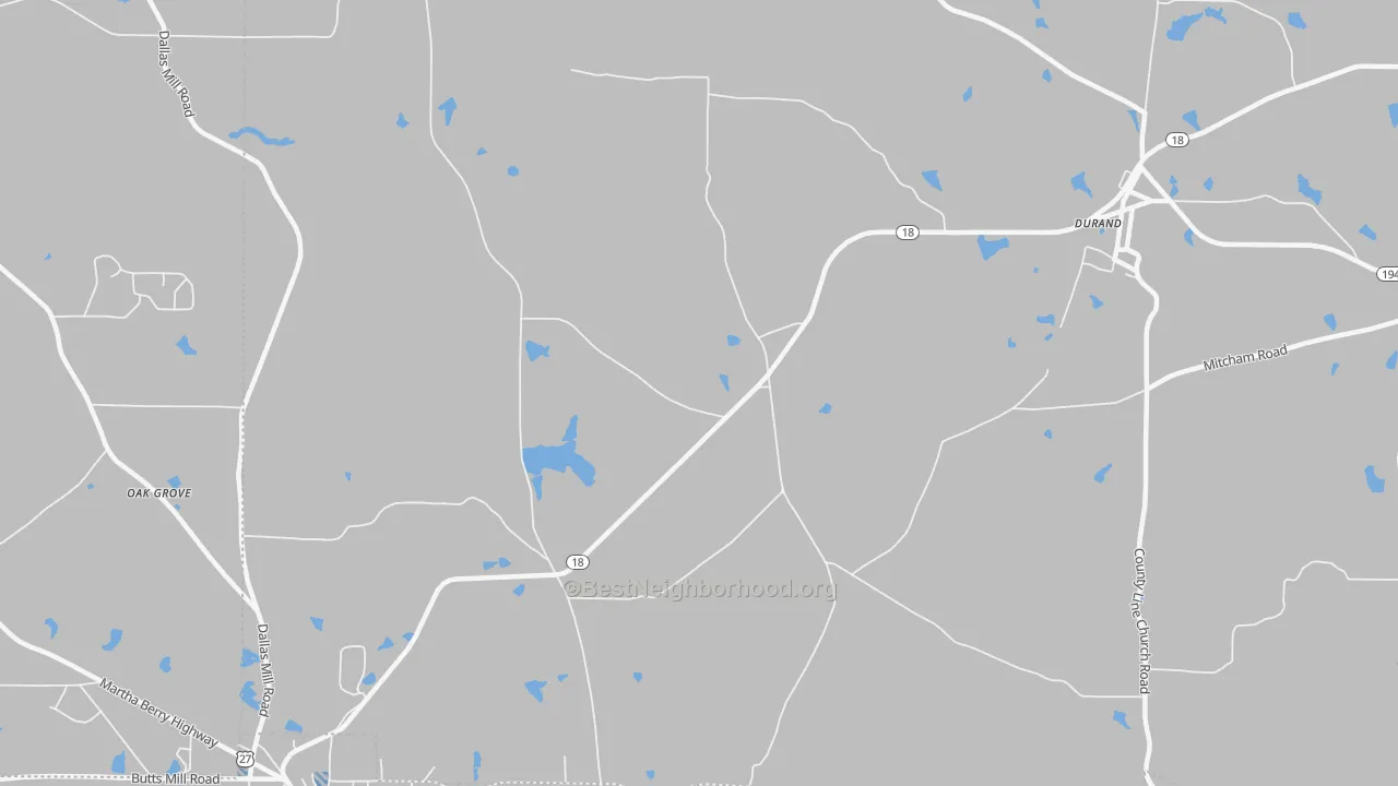 Transit Grade map of White Sulphur Springs, GA