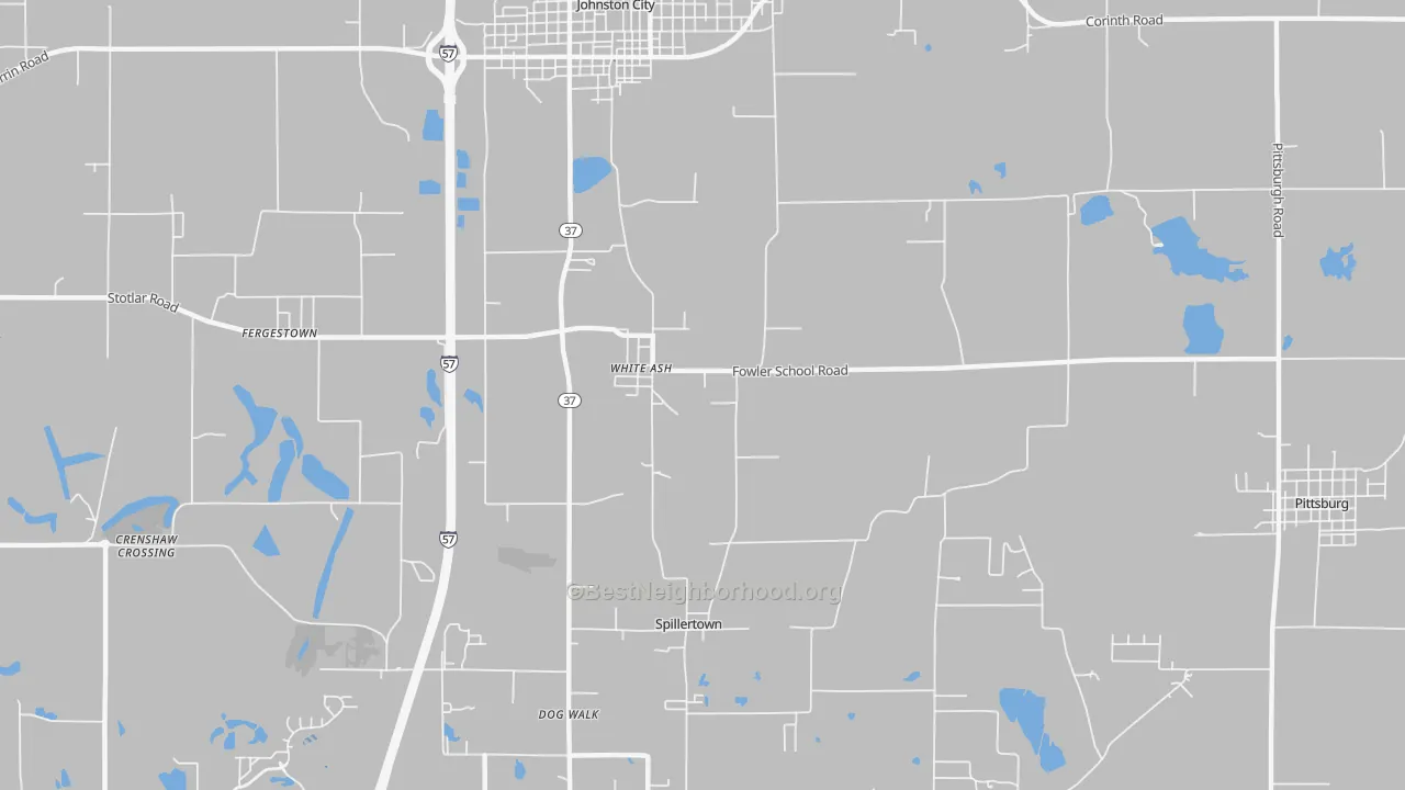 Transit Grade map of Whiteash, IL